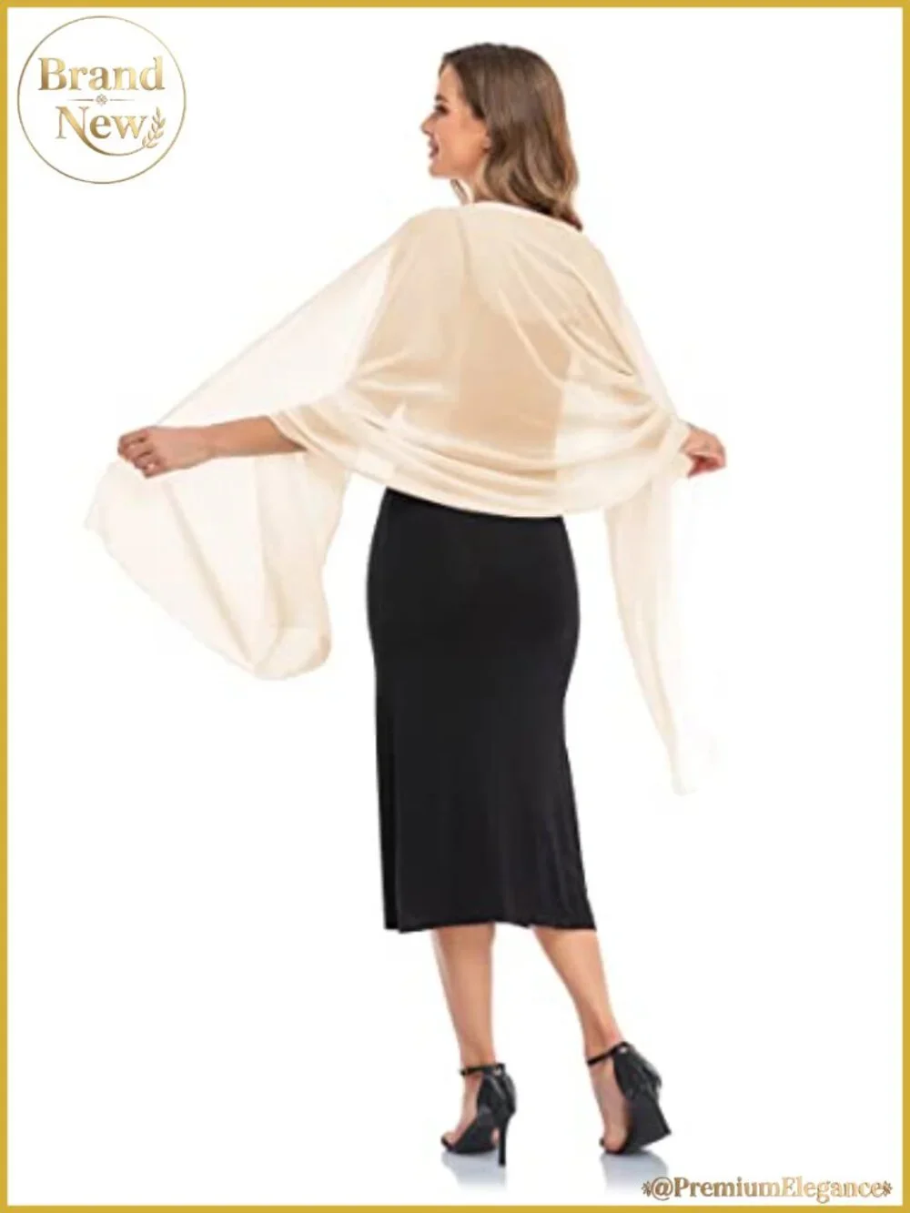 Chiffon Shawl Wrap Formal Evening Wedding Scarf Sheer Cover Up